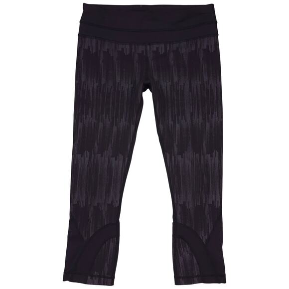Lululemon Run Inspire Crop II Full-On Luxtreme Black Gray 6 - Picture 1 of 6